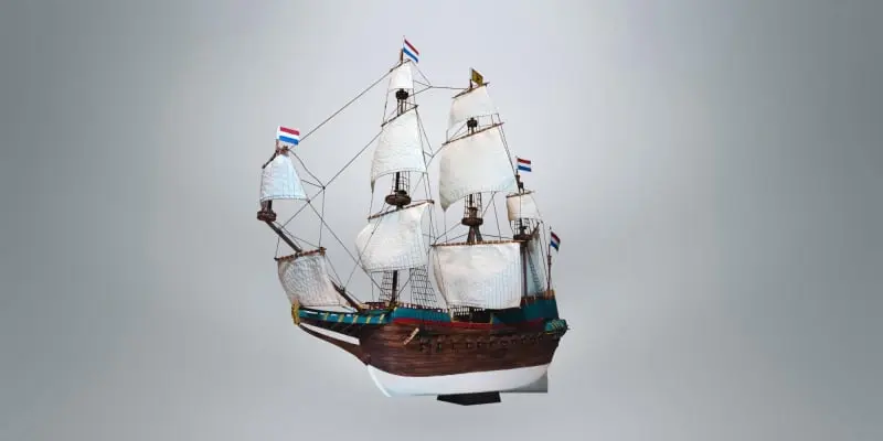 Ahşap gemi maketi, gemi maketi, kadırga maketi, kalyon maketi, antik gemi replikası, antik gemi, Voc kalyon maketi, Hollanda kalyonu