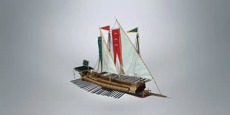 Ahşap gemi maketi, gemi maketi, kadırga maketi, kalyon maketi, antik gemi replikası, antik gemi, Osmanlı kadırga maketi,