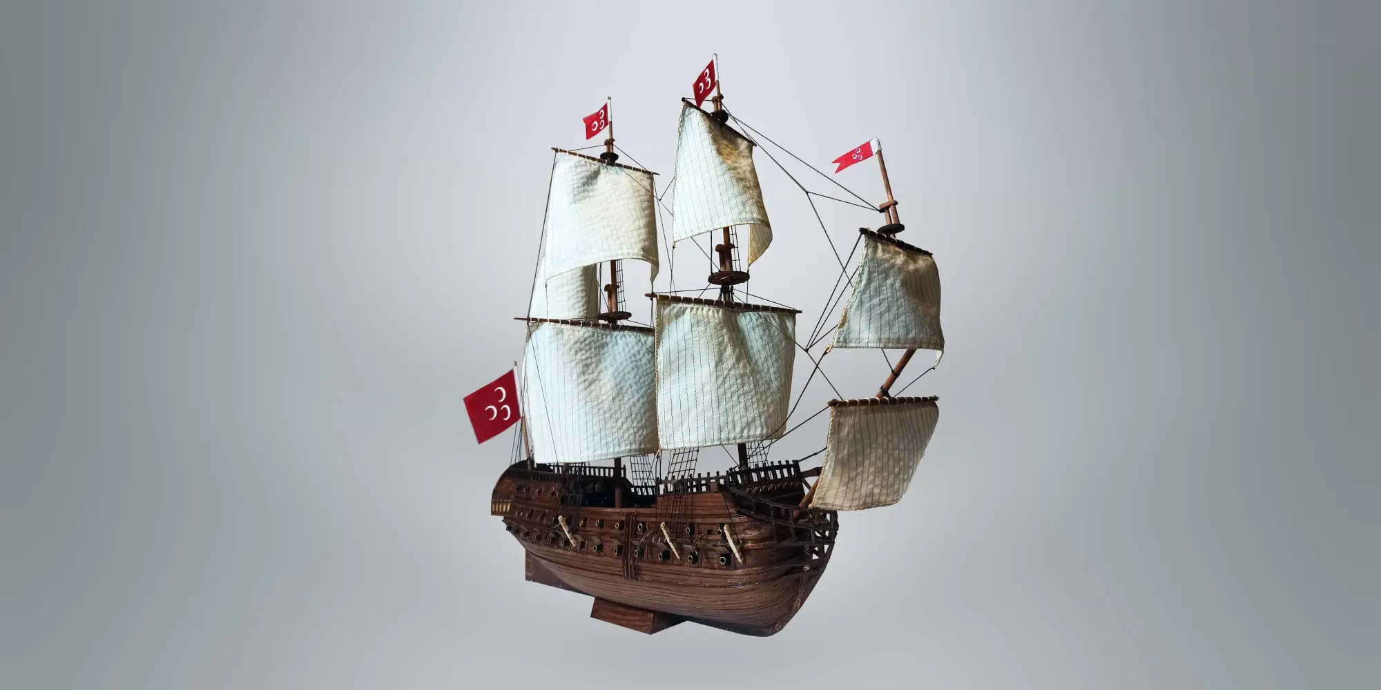 Ahşap gemi maketi, gemi maketi, kadırga maketi, kalyon maketi, antik gemi replikası, antik gemi, Osmanlı kalyon maketi,